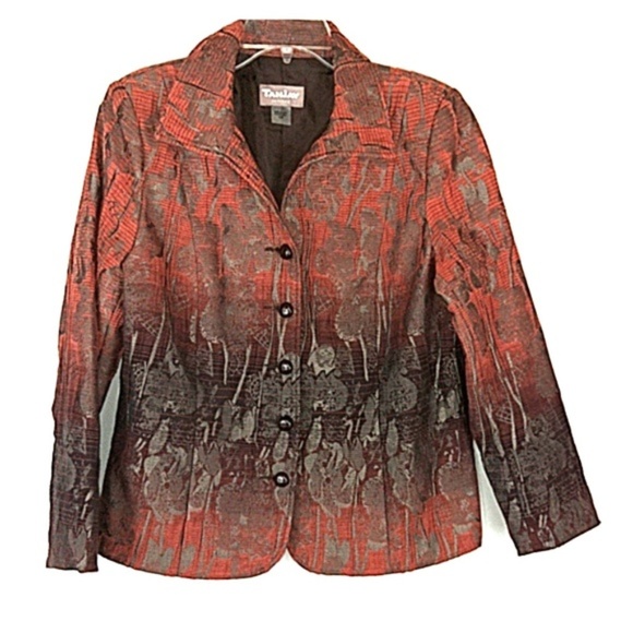 TanJay Jackets & Blazers - TanJay Petites Blazer Burnt Orange Jacket Ladies Size 10P